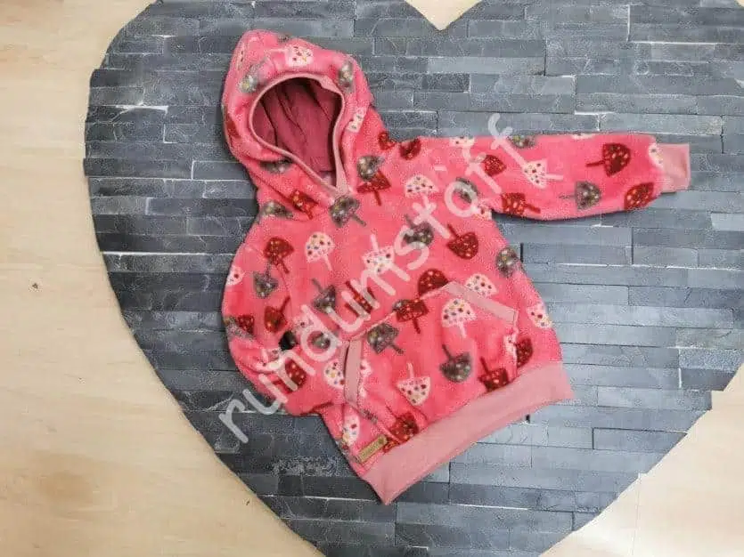 Fleece Doubleface Mäuse rosa – Bild 6