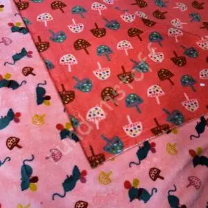 Fleece Doubleface Mäuse rosa
