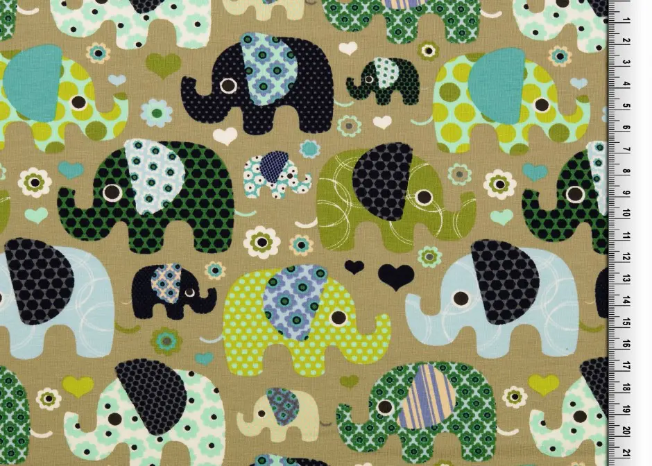 Jersey bunte Elefanten braun