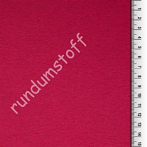 Bündchen Bio Baumwolle uni feuerrot