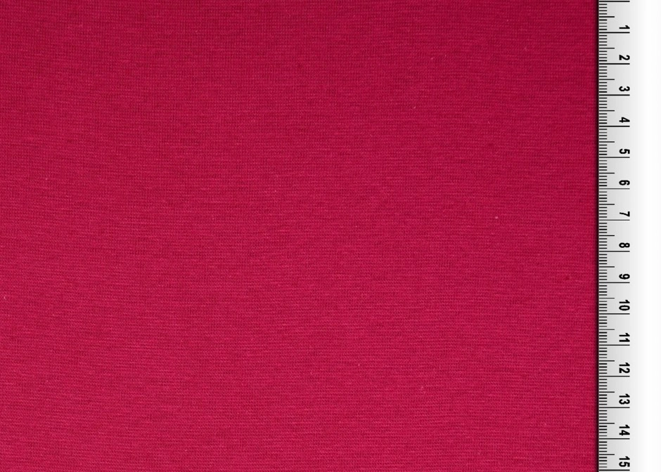Bündchen Bio Baumwolle uni feuerrot