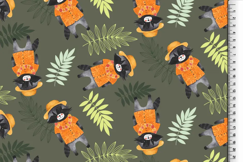 Jersey Waschbär olive