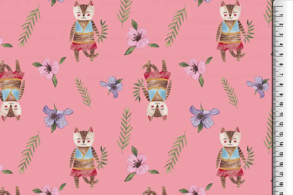 Jersey Katze rosa
