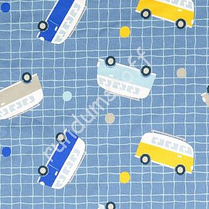 French Terry Busse blau
