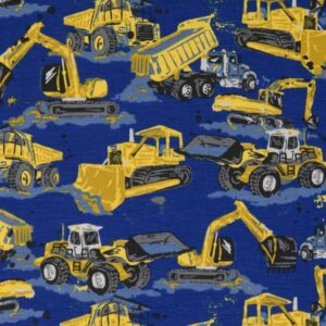 Jersey Baumaschinen blau