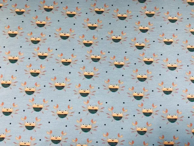Jersey Hellblau mit Krabben