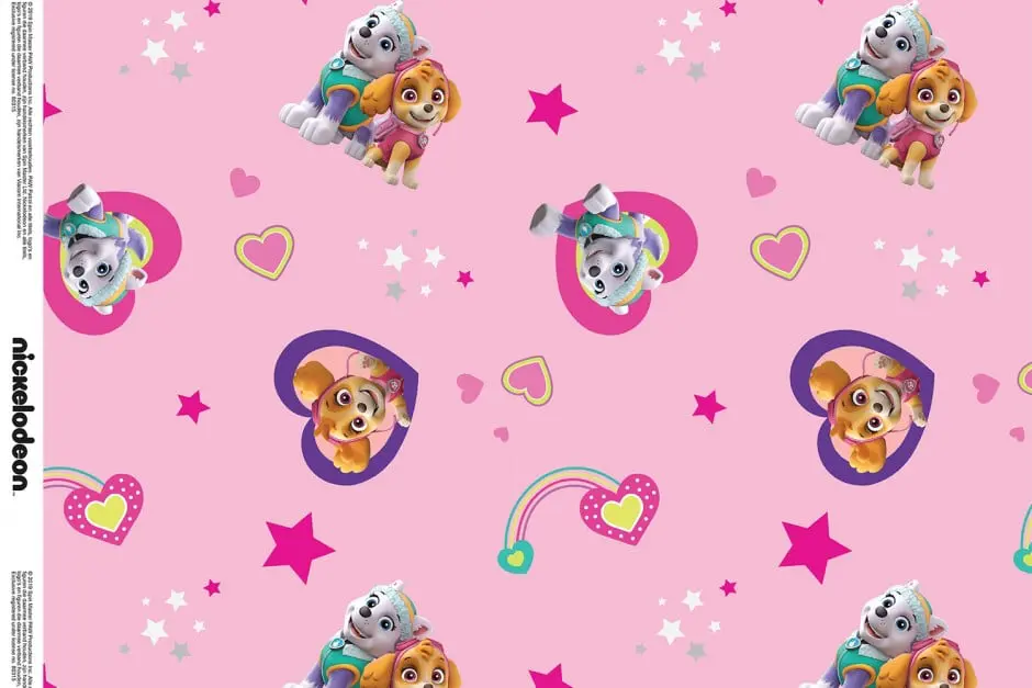 Jersey Paw Patrol Herzen Sterne rosa