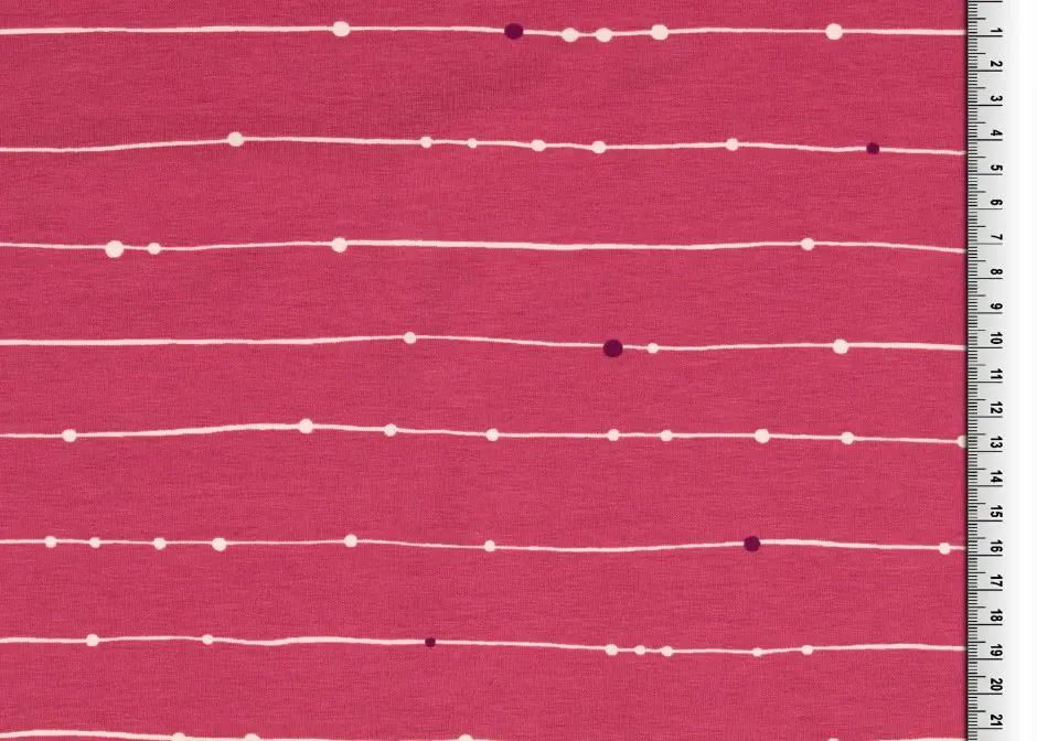 Jersey Linien mit Punkten rot