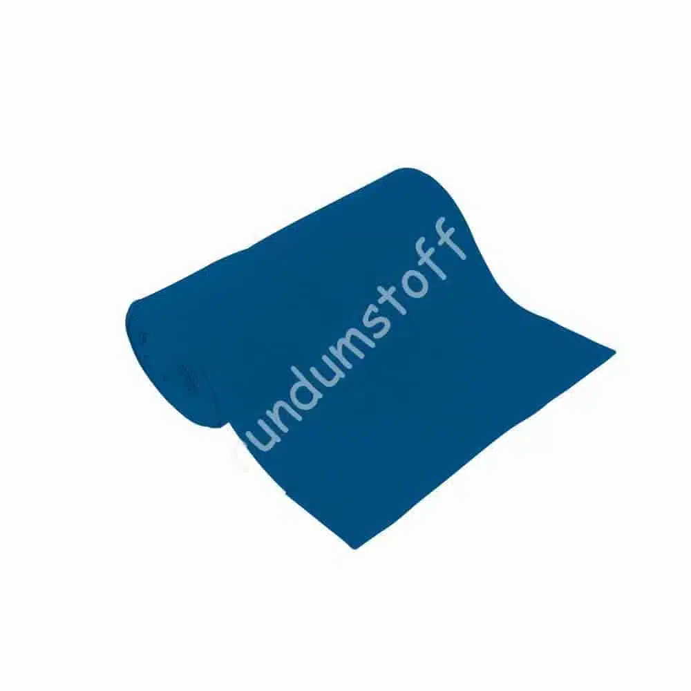 Bündchen Bio Baumwolle blau