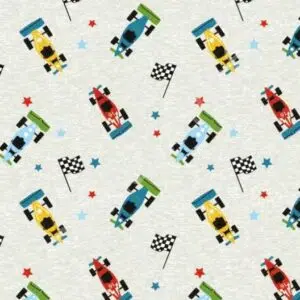Alpenfleece Rennwagen grau