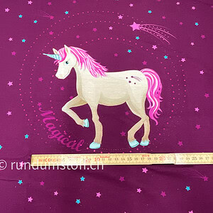 Jersey Malomi Panel Einhorn Sterne dunklebeere