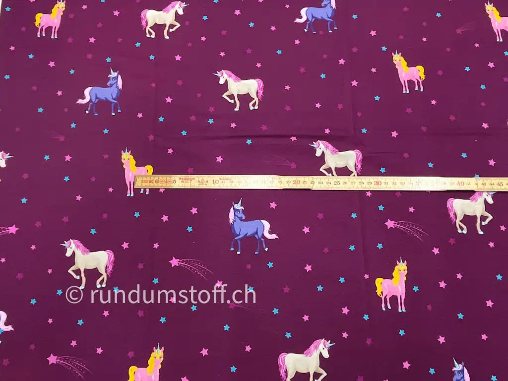 Jersey Malomi Panel Einhorn Sterne dunklebeere – Bild 3