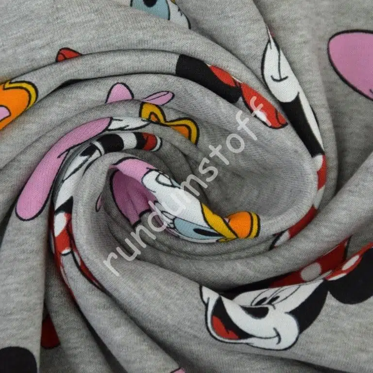 French Terry angeraut Minnie + Daisy – Bild 2