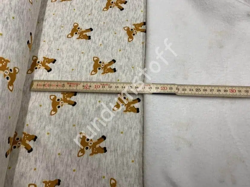 Alpenfleece Reh melange ecru – Bild 3