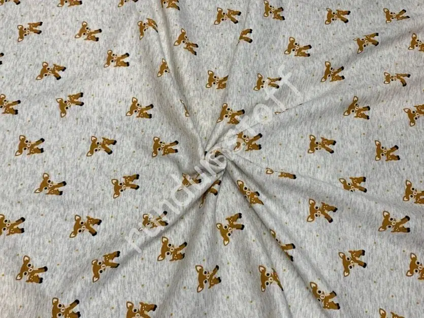 Alpenfleece Reh melange ecru – Bild 2
