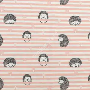 Bio-Jersey Igel streifen rosa