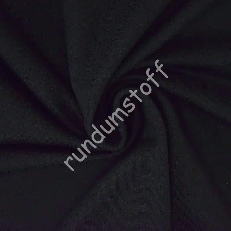 French Terry uni schwarz – Bild 2