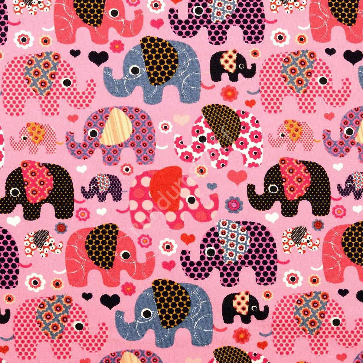 Jersey bunte Elefanten rosa