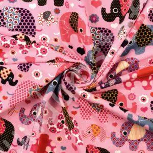Jersey bunte Elefanten rosa