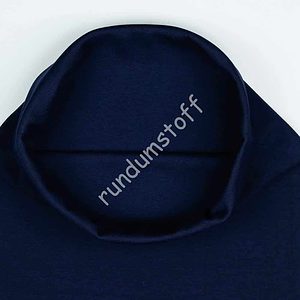 Bündchen Bio Baumwolle navy