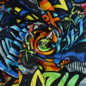 French Terry-Graffiti action bunt