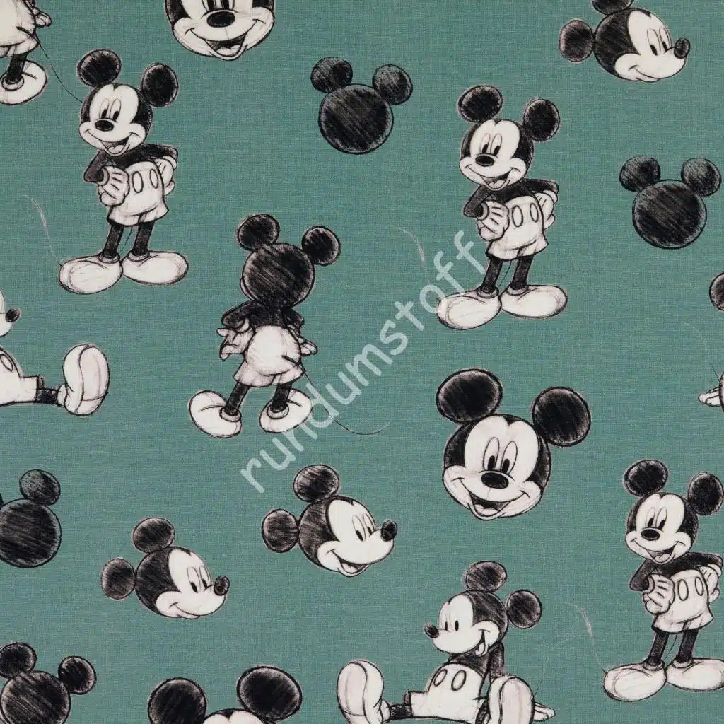 Jersey Micky Maus petrol