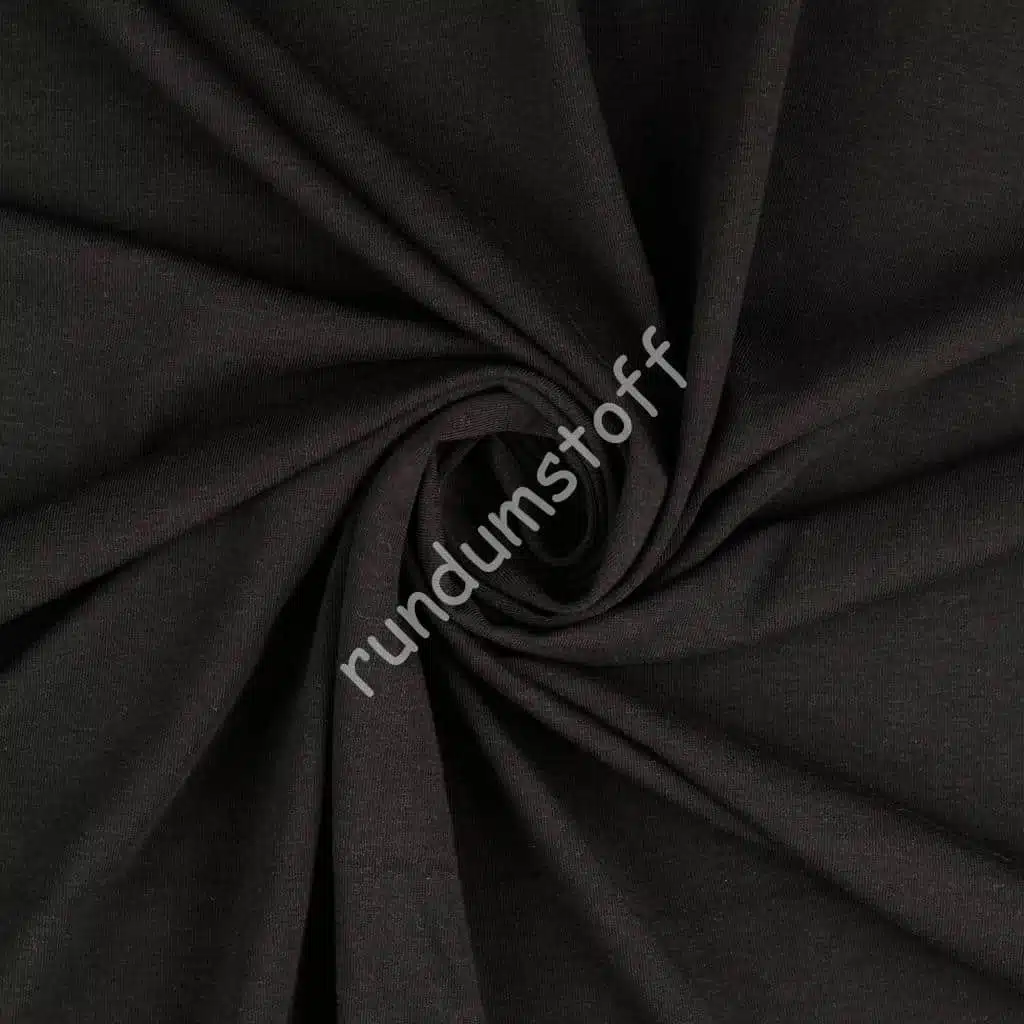Jersey uni schwarz – Bild 2