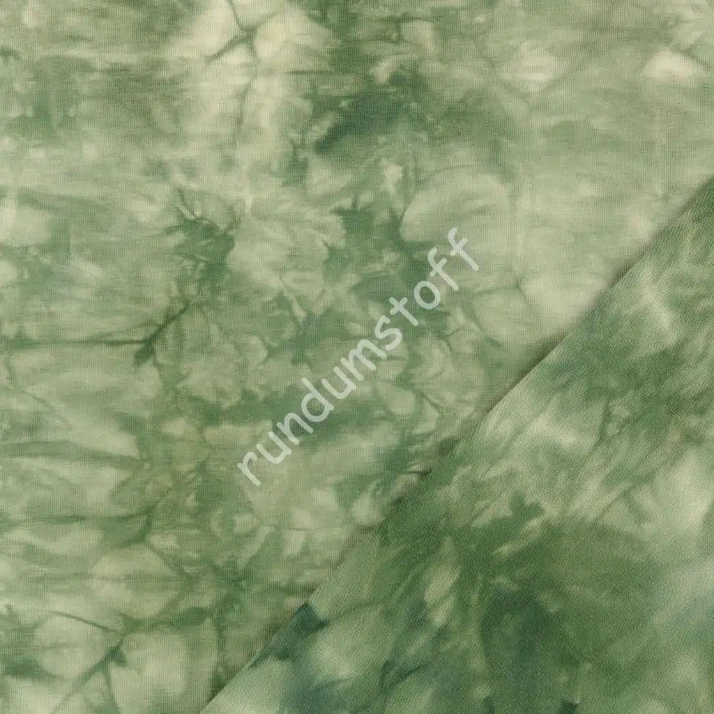 French Terry Batik grün – Bild 3