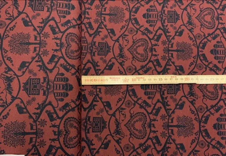 Jersey Scherenschnitt bordeaux – Bild 3