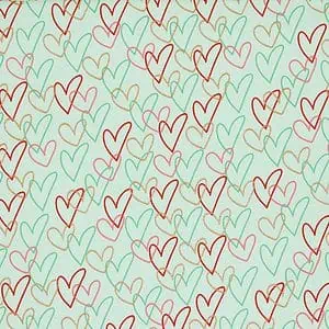 Jersey Herzen glitzer mint