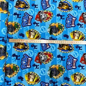 Jersey Paw Patrol Hundeköpfe Hintergr. streifen