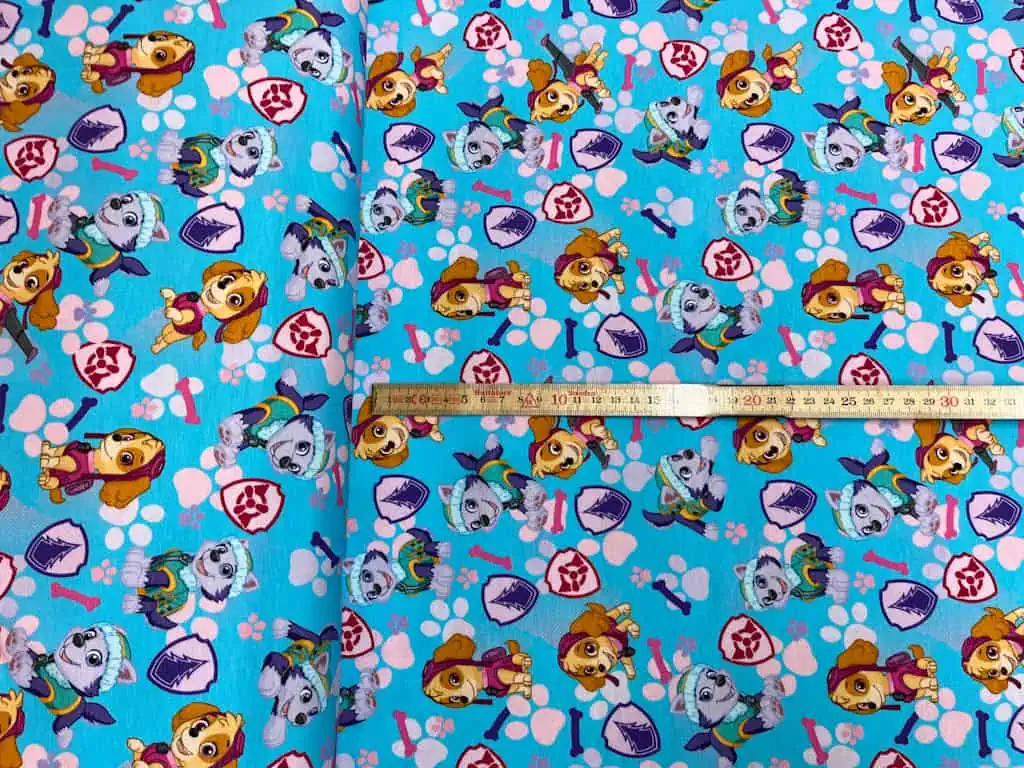 Jersey Paw Patrol Hunde, Pfoten türkis