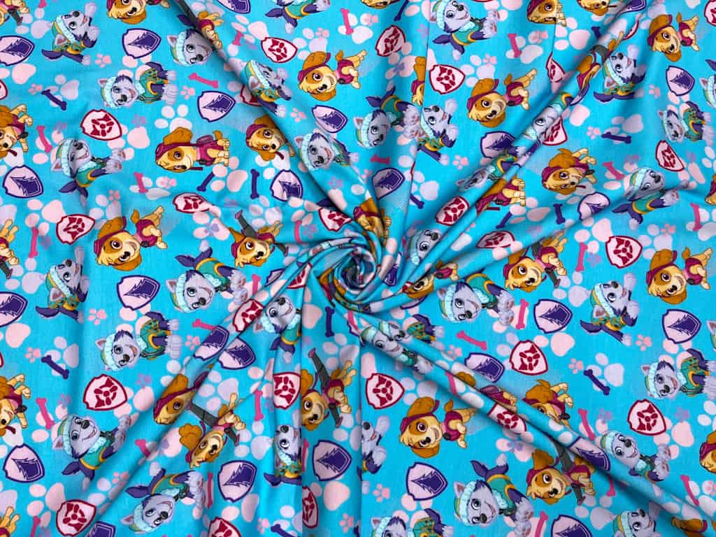 Jersey Paw Patrol Hunde, Pfoten türkis – Bild 2