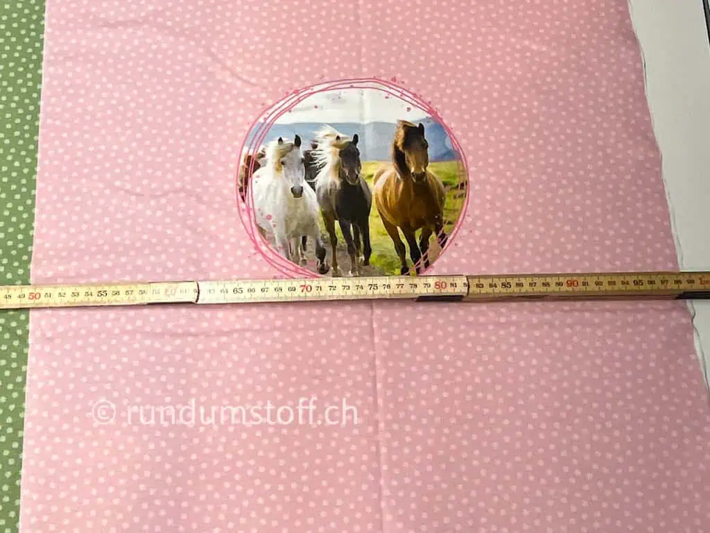 Jersey Pferdefreunde Panel Horse Life grün/rosa – Bild 4
