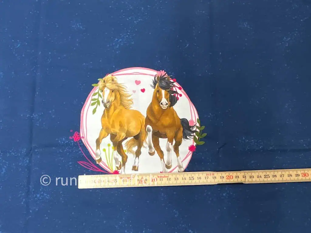 Jersey Pferdefreunde Panel Galopp-Duo dunkelblau