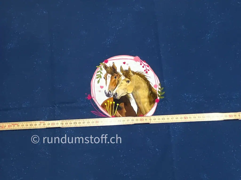 Jersey Pferdefreunde Panel Galopp-Duo dunkelblau – Bild 3
