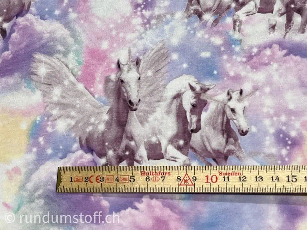Jersey Einhorn Wolken pastell lila bunt – Bild 4