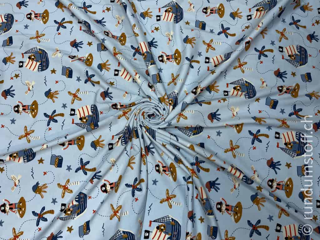 Jersey Pirateninsel hellblau – Bild 2