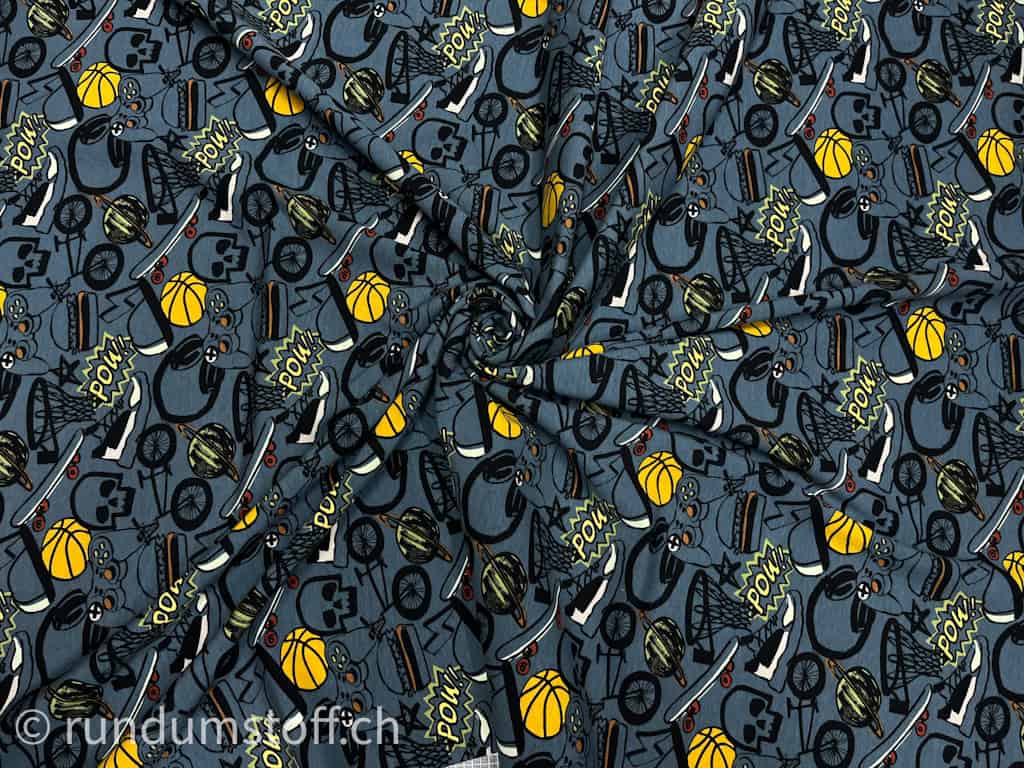 Jersey Pow So Cool! jeansblau – Bild 2