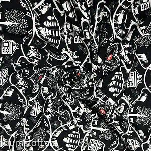 Jersey neu Scherenschnitt black