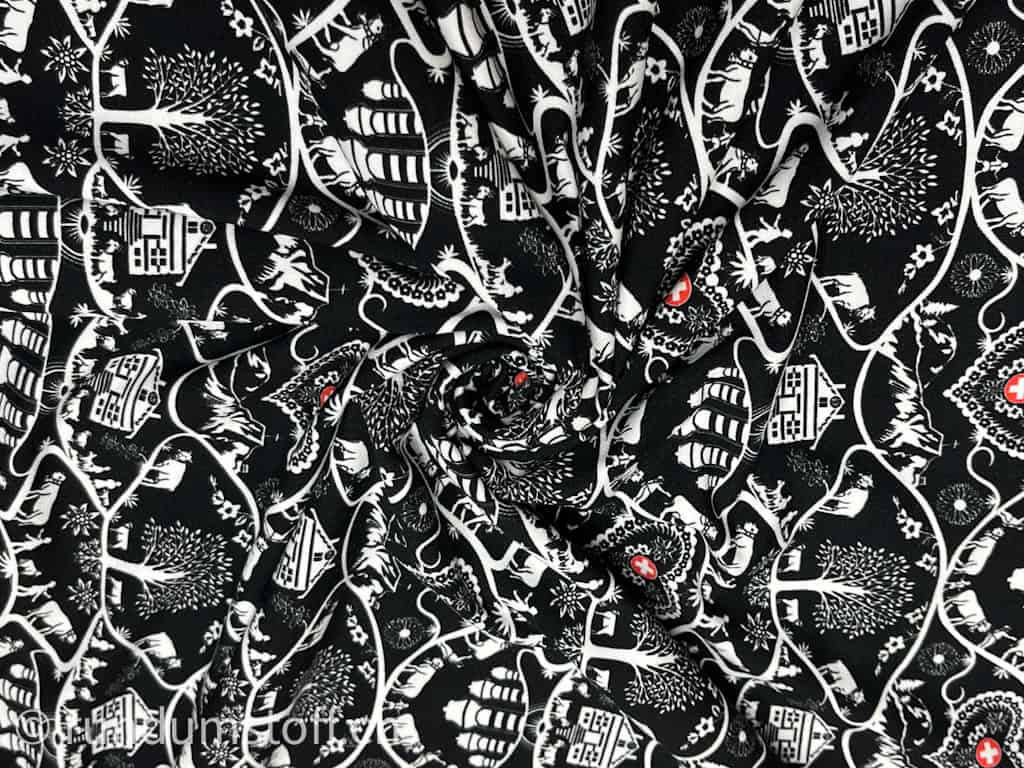 Jersey neu Scherenschnitt black – Bild 2