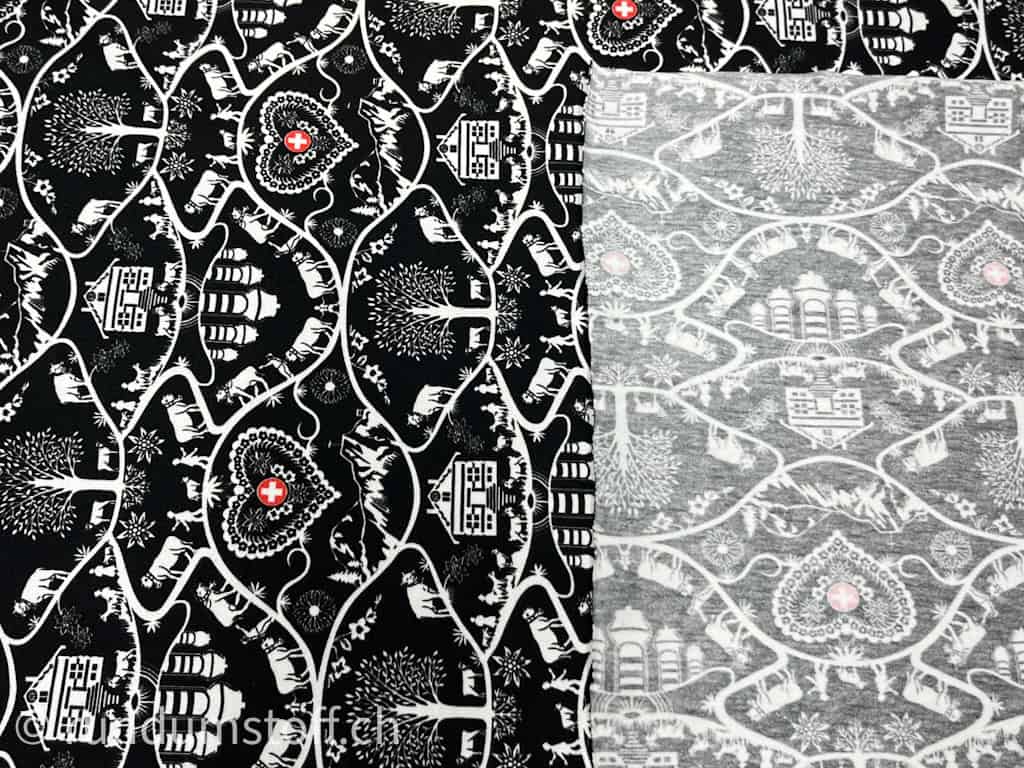 Jersey neu Scherenschnitt black – Bild 4