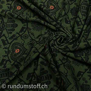 Jersey neu Scherenschnitt green