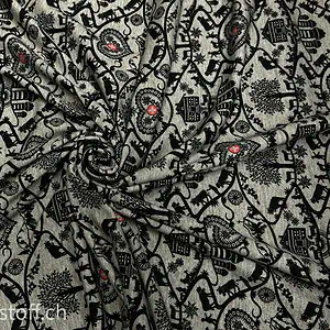 Jersey neu Scherenschnitt grey melieret